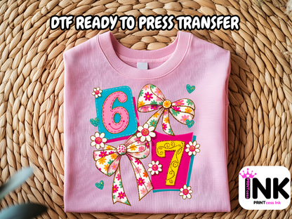 6 7 DTF101159| DTF T-Shirt Transfer | Ready to Press | DIY Heat Transfer for Clothing, Hoodies, Sweatshirt
