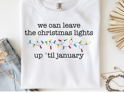 Christmas Lights -  DTF101943- DTF T-Shirt Transfer | Ready to Press | DIY Heat Transfer for Clothing, Hoodies, Sweatshirt