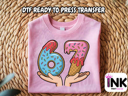 6 7 DTF101156| DTF T-Shirt Transfer | Ready to Press | DIY Heat Transfer for Clothing, Hoodies, Sweatshirt