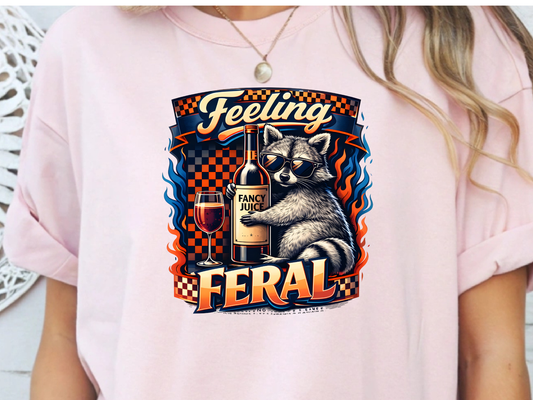 Feral DTF101575 DTF T-Shirt Transfer | Ready to Press | DIY Heat Transfer for Clothing, Hoodies, Sweatshirt