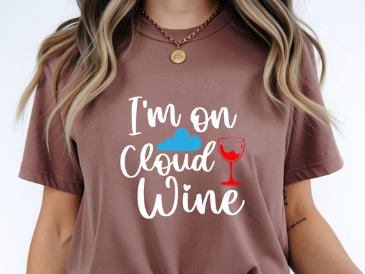 Cloud wine DTF101580 DTF T-Shirt Transfer | Ready to Press | DIY Heat Transfer for Clothing, Hoodies, Sweatshirt
