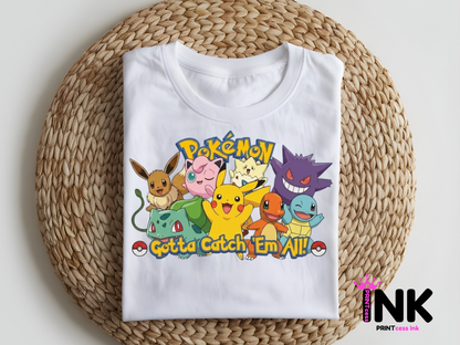Poke -  DTF101878- DTF T-Shirt Transfer | Ready to Press | DIY Heat Transfer for Clothing, Hoodies, Sweatshirt