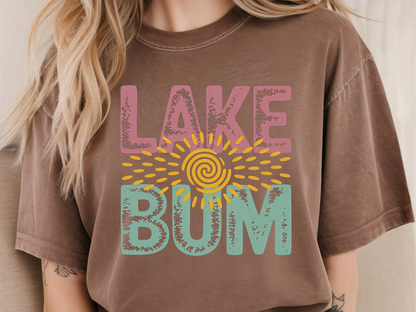 Lake bum DTF101442 DTF T-Shirt Transfer | Ready to Press | DIY Heat Transfer for Clothing, Hoodies, Sweatshirt