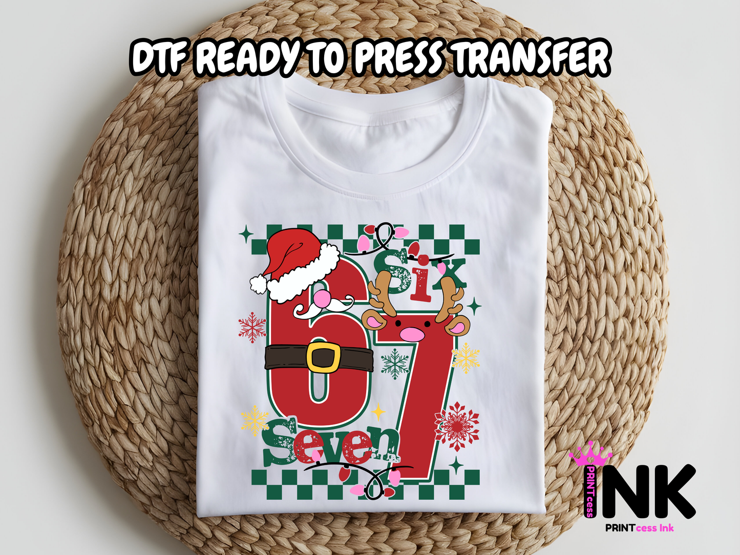 Six Seven DTF101162| DTF T-Shirt Transfer | Ready to Press | DIY Heat Transfer for Clothing, Hoodies, Sweatshirt