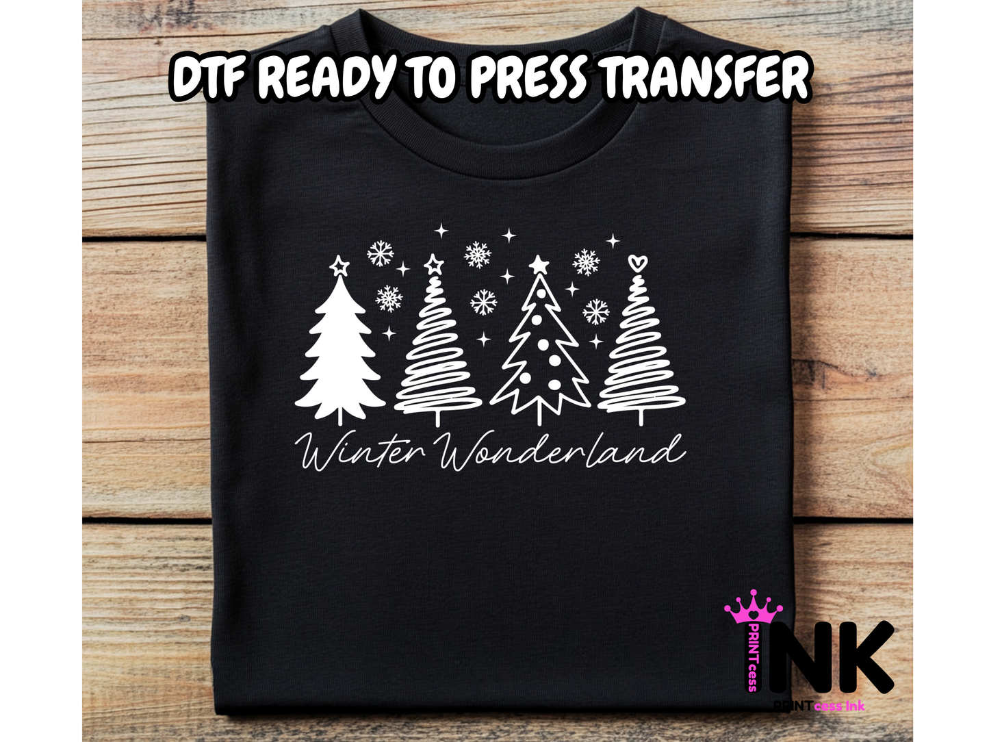 Winter DTF101203| DTF T-Shirt Transfer | Ready to Press | DIY Heat Transfer for Clothing, Hoodies, Sweatshirt