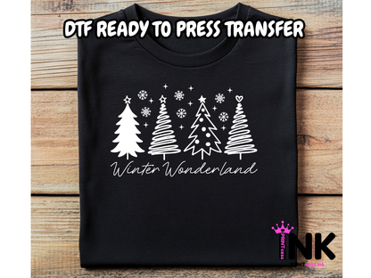Winter DTF101203| DTF T-Shirt Transfer | Ready to Press | DIY Heat Transfer for Clothing, Hoodies, Sweatshirt