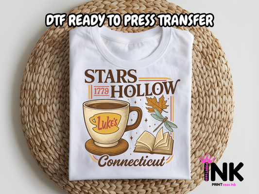 Stars Hollow -  DTF101739- T-Shirt Transfer | Ready to Press | DIY Heat Transfer for Clothing, Hoodies, Sweatshirt