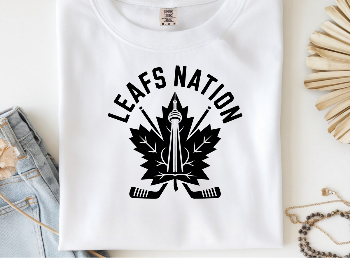 Maple Leafs -  DTF101972- DTF T-Shirt Transfer | Ready to Press | DIY Heat Transfer for Clothing, Hoodies, Sweatshirt