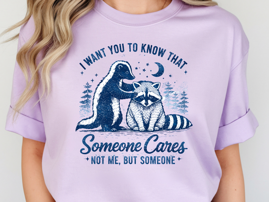 Someone cares DTF101577 DTF T-Shirt Transfer | Ready to Press | DIY Heat Transfer for Clothing, Hoodies, Sweatshirt