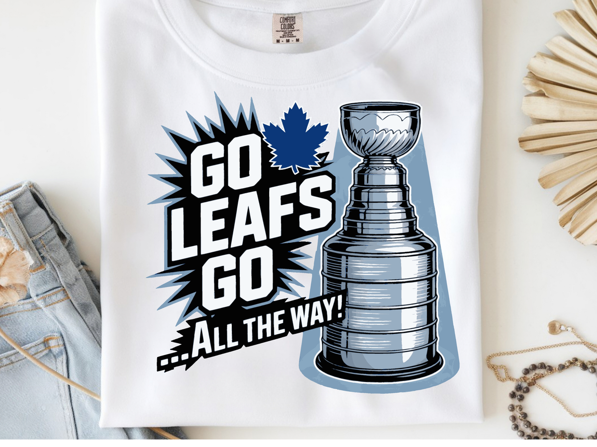 Maple Leafs -  DTF101979- DTF T-Shirt Transfer | Ready to Press | DIY Heat Transfer for Clothing, Hoodies, Sweatshirt