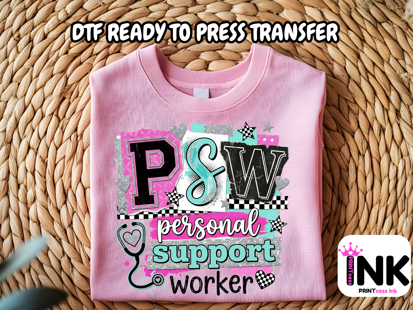 PSW -DTF101667- T-Shirt Transfer | Ready to Press | DIY Heat Transfer for Clothing, Hoodies, Sweatshirt