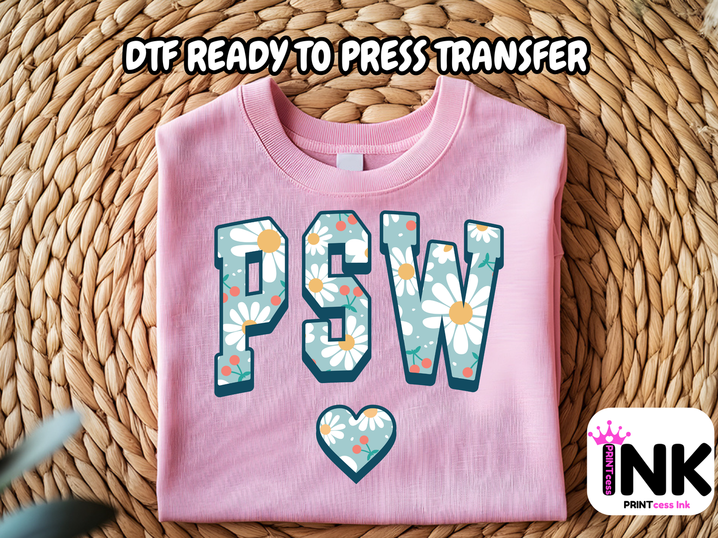 PSW -DTF101666- T-Shirt Transfer | Ready to Press | DIY Heat Transfer for Clothing, Hoodies, Sweatshirt