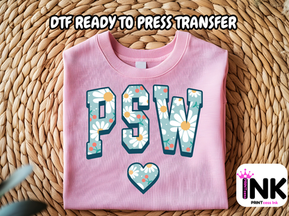 PSW -DTF101666- T-Shirt Transfer | Ready to Press | DIY Heat Transfer for Clothing, Hoodies, Sweatshirt