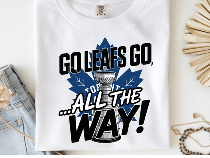 Maple Leafs -  DTF101978- DTF T-Shirt Transfer | Ready to Press | DIY Heat Transfer for Clothing, Hoodies, Sweatshirt