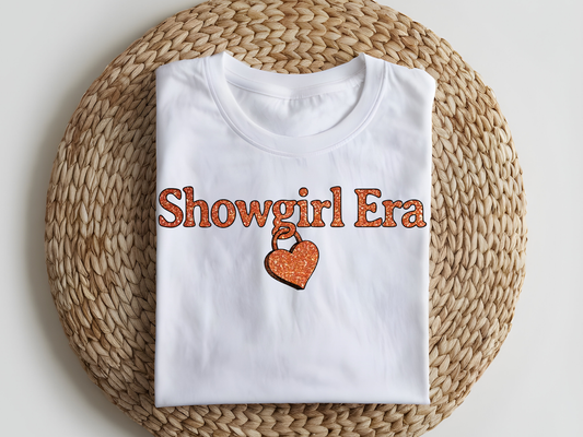 DTF T-Shirt Transfer | Ready to Press | DIY Heat Transfer for Clothing, Hoodies, Sweatshirt | Showgirl Era DTF100950
