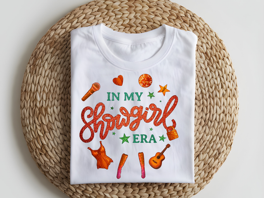 DTF T-Shirt Transfer | Ready to Press | DIY Heat Transfer for Clothing, Hoodies, Sweatshirt | Showgirl Era DTF100964