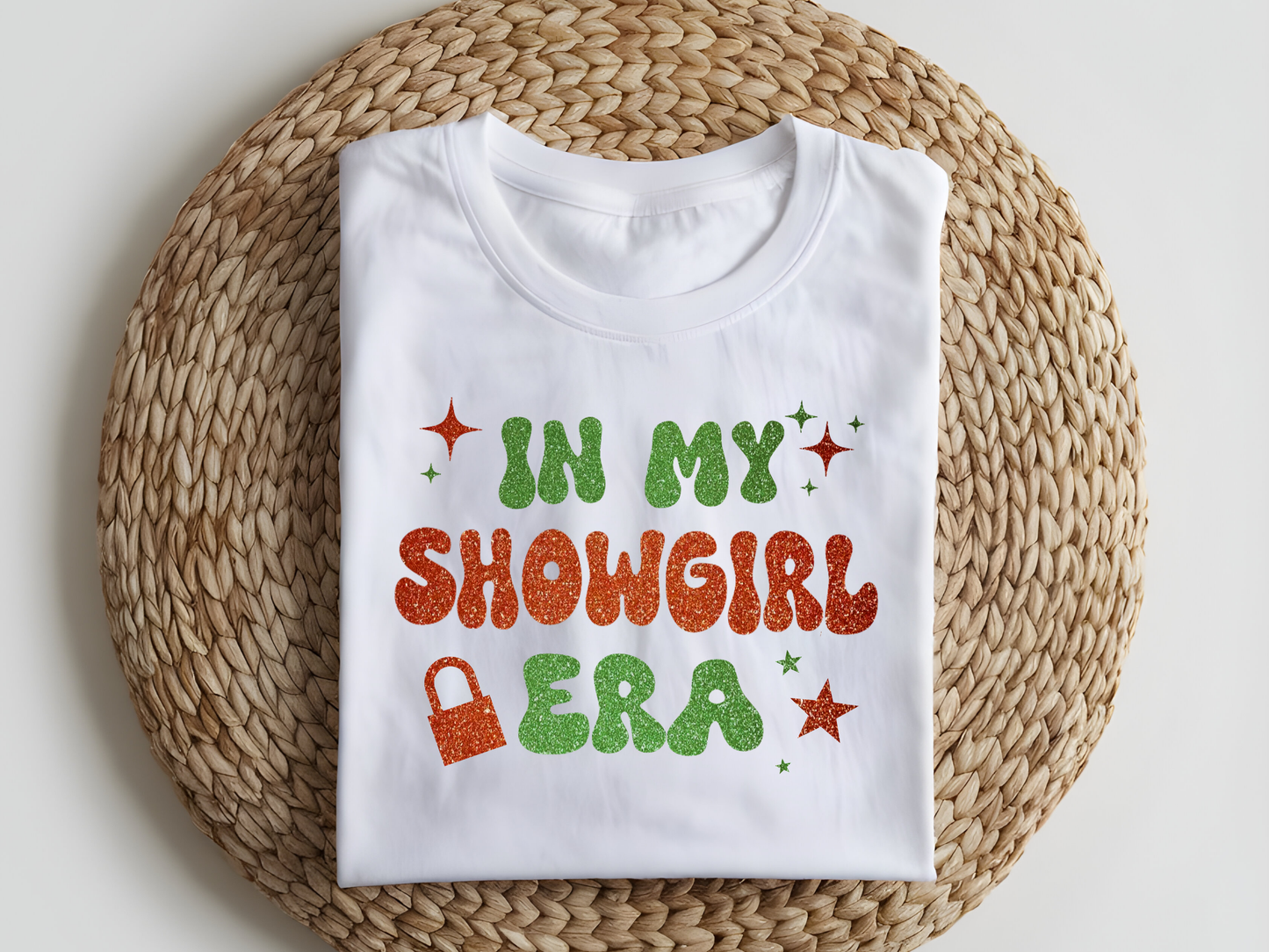 DTF T-Shirt Transfer | Ready to Press | DIY Heat Transfer for Clothing, Hoodies, Sweatshirt | Showgirl Era DTF100961