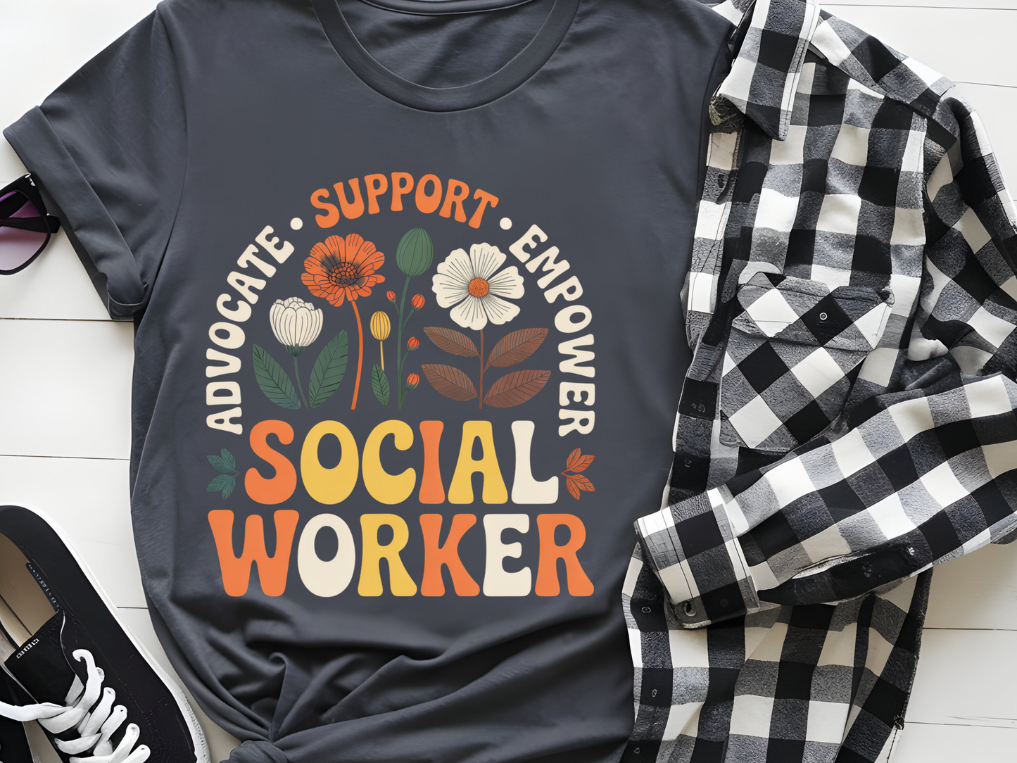 Social Worker -DTF101655- T-Shirt Transfer | Ready to Press | DIY Heat Transfer for Clothing, Hoodies, Sweatshirt