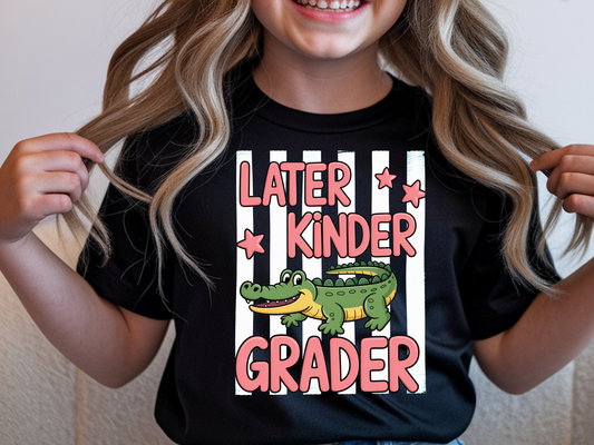 Later Kindergrader DTF101513 DTF T-Shirt Transfer | Ready to Press | DIY Heat Transfer for Clothing, Hoodies, Sweatshirt