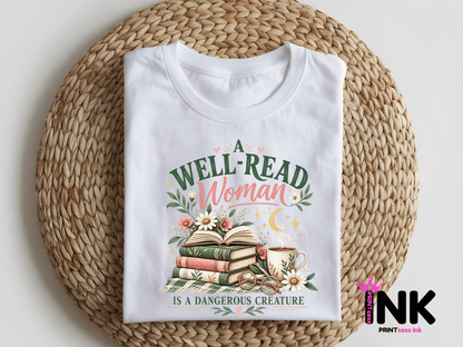 Well read -  DTF101822- DTF T-Shirt Transfer | Ready to Press | DIY Heat Transfer for Clothing, Hoodies, Sweatshirt
