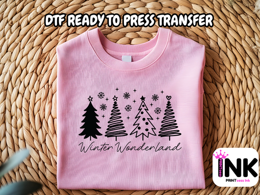 Winter DTF101210| DTF T-Shirt Transfer | Ready to Press | DIY Heat Transfer for Clothing, Hoodies, Sweatshirt