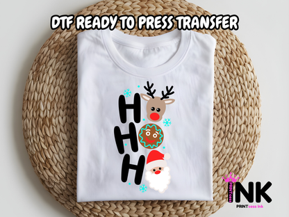 Hoho DTF101160| DTF T-Shirt Transfer | Ready to Press | DIY Heat Transfer for Clothing, Hoodies, Sweatshirt