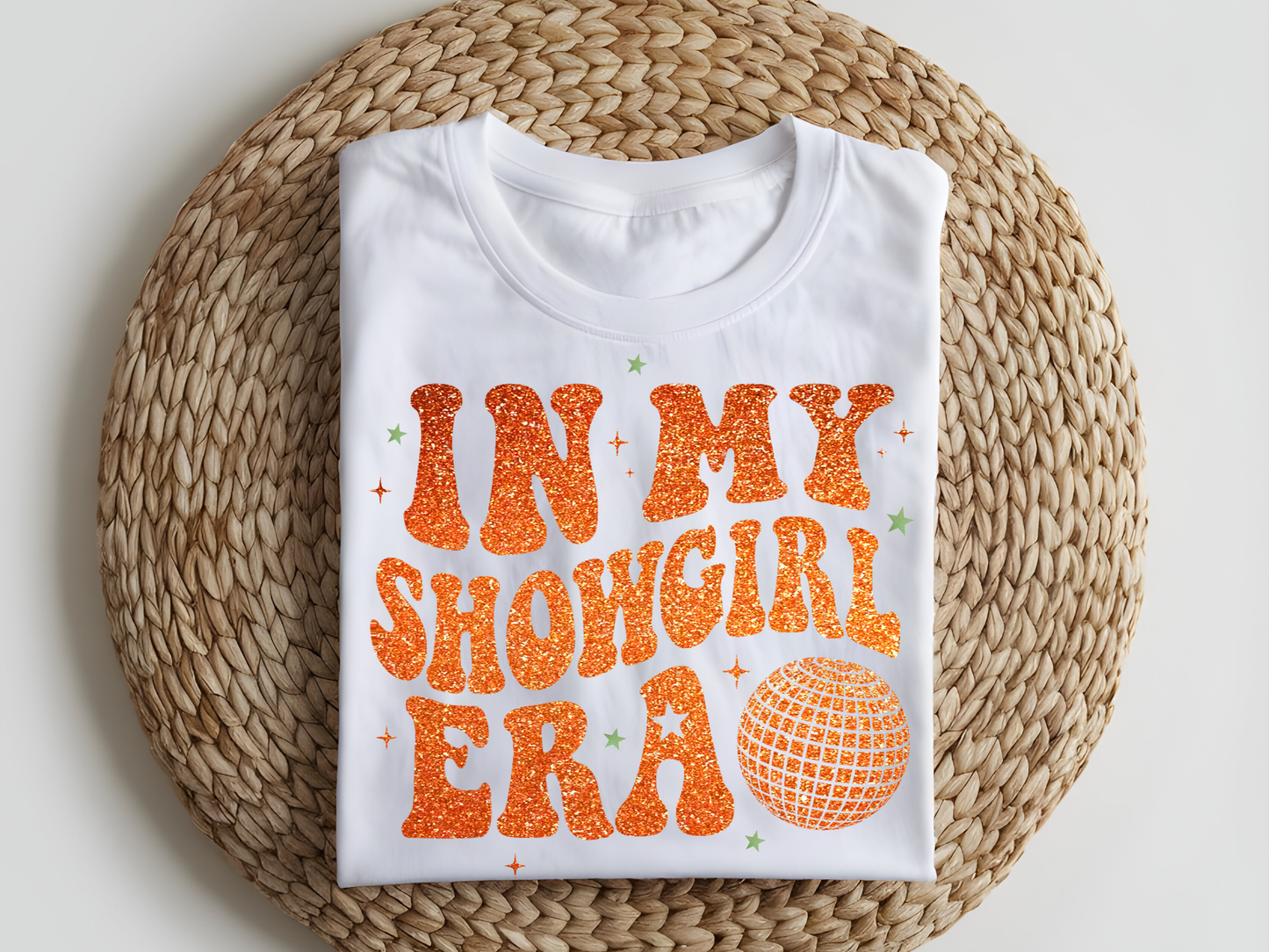 DTF T-Shirt Transfer | Ready to Press | DIY Heat Transfer for Clothing, Hoodies, Sweatshirt | Showgirl Era DTF100970