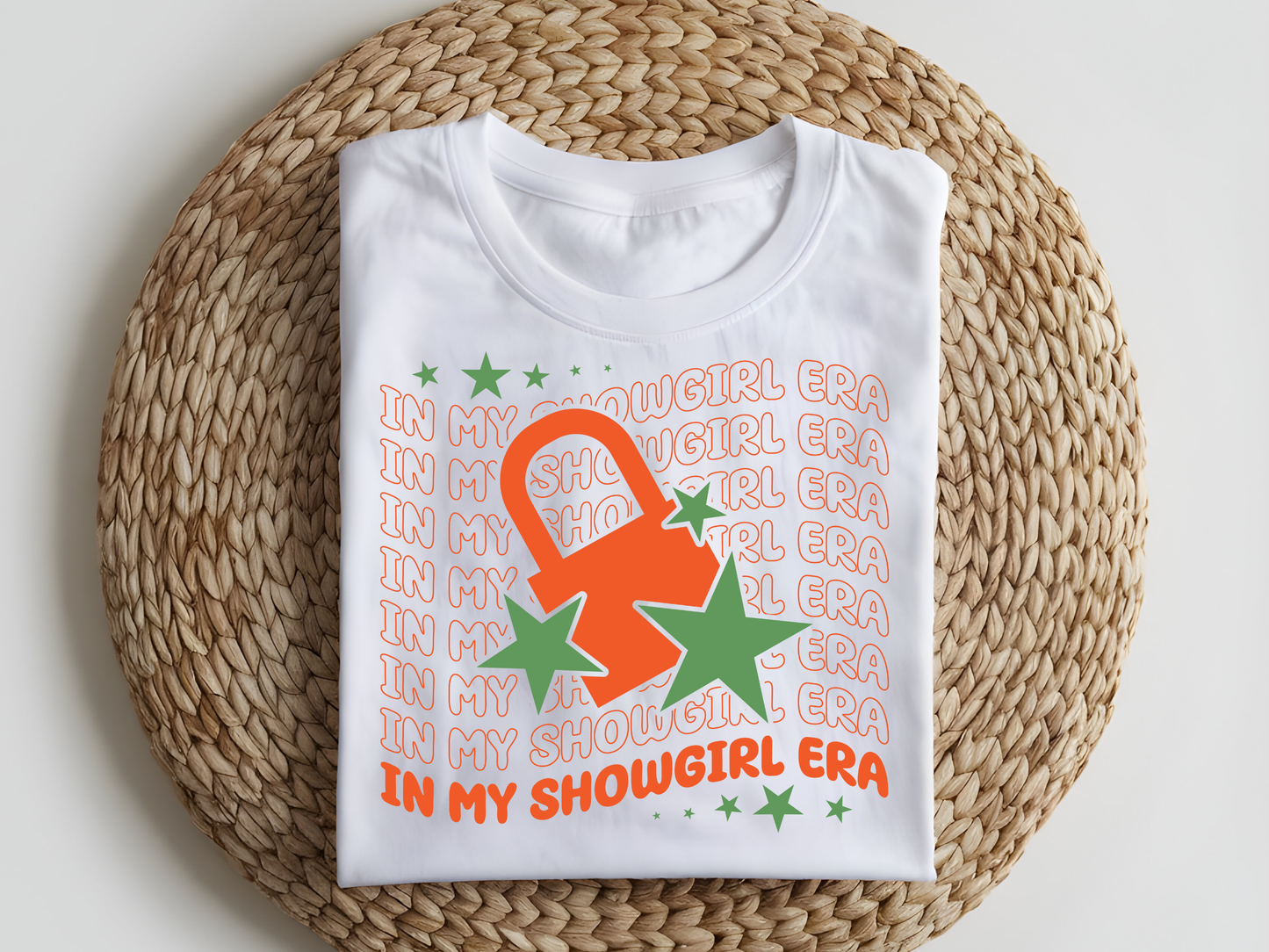 DTF T-Shirt Transfer | Ready to Press | DIY Heat Transfer for Clothing, Hoodies, Sweatshirt | Showgirl Era DTF100949