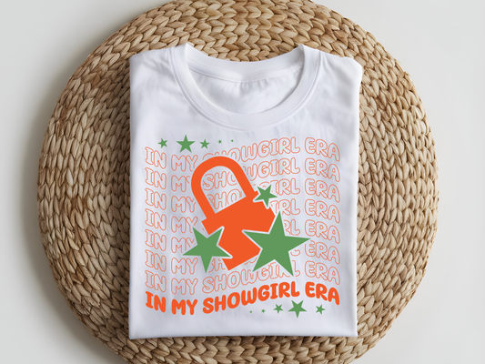 DTF T-Shirt Transfer | Ready to Press | DIY Heat Transfer for Clothing, Hoodies, Sweatshirt | Showgirl Era DTF100949