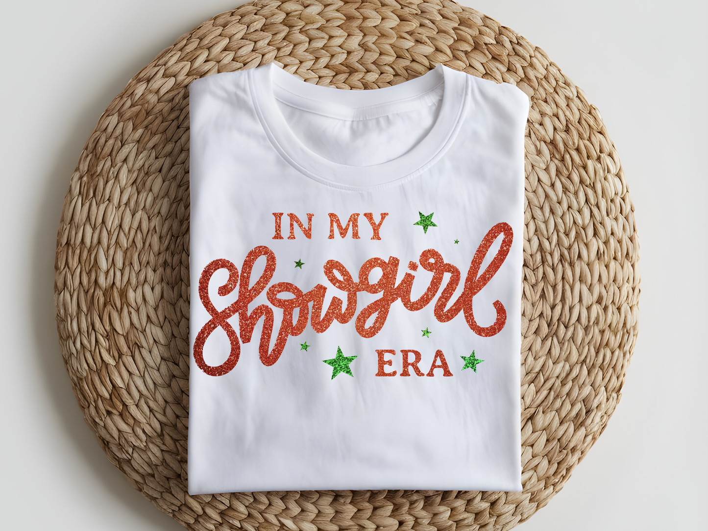 DTF T-Shirt Transfer | Ready to Press | DIY Heat Transfer for Clothing, Hoodies, Sweatshirt | Showgirl Era DTF100957