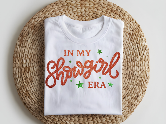 DTF T-Shirt Transfer | Ready to Press | DIY Heat Transfer for Clothing, Hoodies, Sweatshirt | Showgirl Era DTF100957