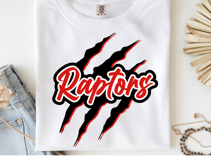 Raptors -  DTF101980- DTF T-Shirt Transfer | Ready to Press | DIY Heat Transfer for Clothing, Hoodies, Sweatshirt