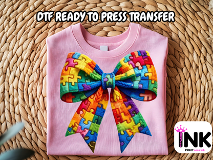 Autism DTF101298| DTF T-Shirt Transfer | Ready to Press | DIY Heat Transfer for Clothing, Hoodies, Sweatshirt