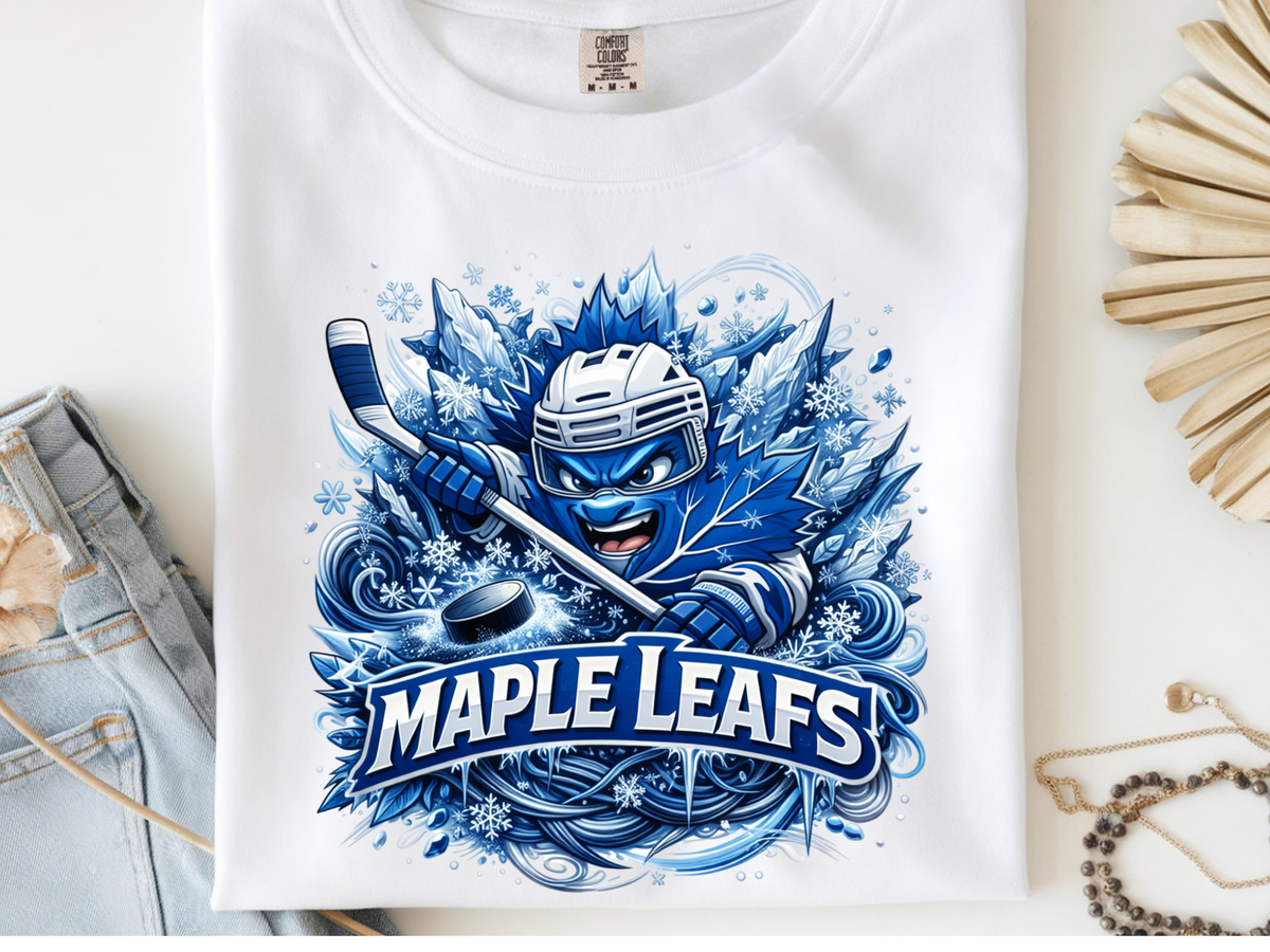 Maple Leafs -  DTF102003- DTF T-Shirt Transfer | Ready to Press | DIY Heat Transfer for Clothing, Hoodies, Sweatshirt