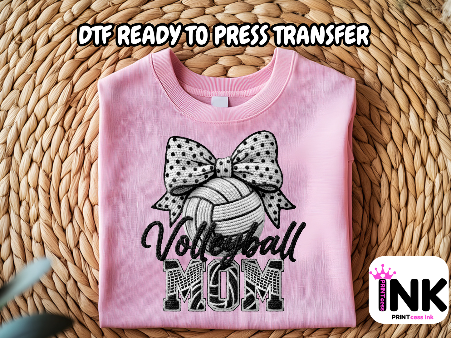 Volleyball DTF101305| DTF T-Shirt Transfer | Ready to Press | DIY Heat Transfer for Clothing, Hoodies, Sweatshirt