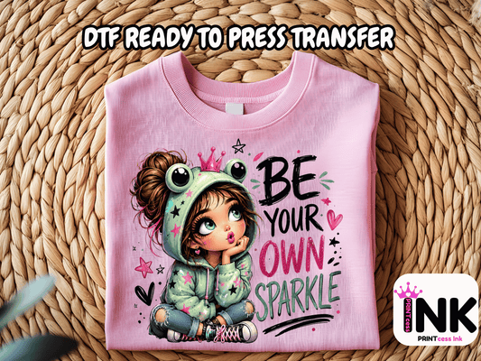 Sparkle -  DTF101768- T-Shirt Transfer | Ready to Press | DIY Heat Transfer for Clothing, Hoodies, Sweatshirt