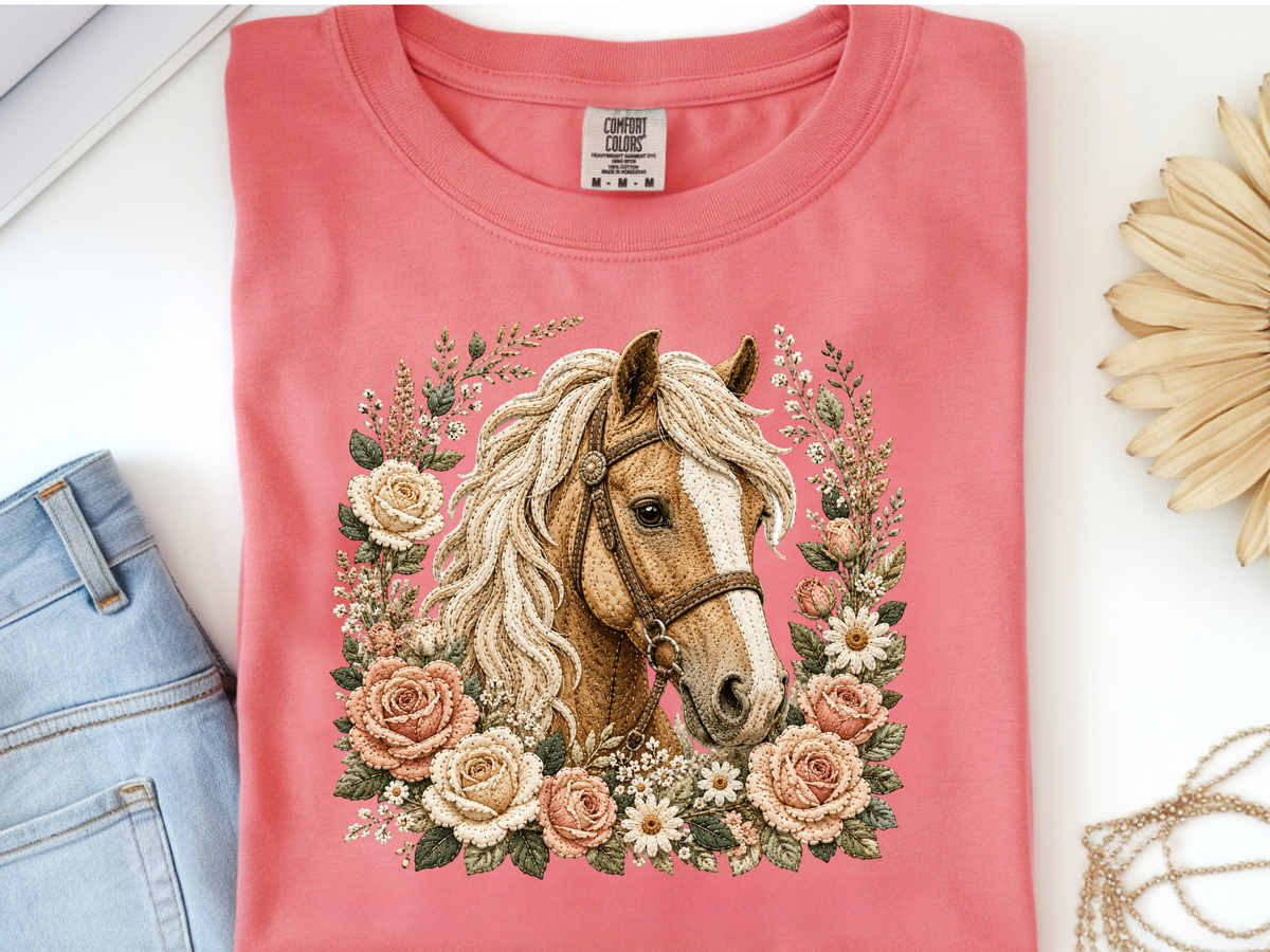 Horse -  DTF101928- DTF T-Shirt Transfer | Ready to Press | DIY Heat Transfer for Clothing, Hoodies, Sweatshirt