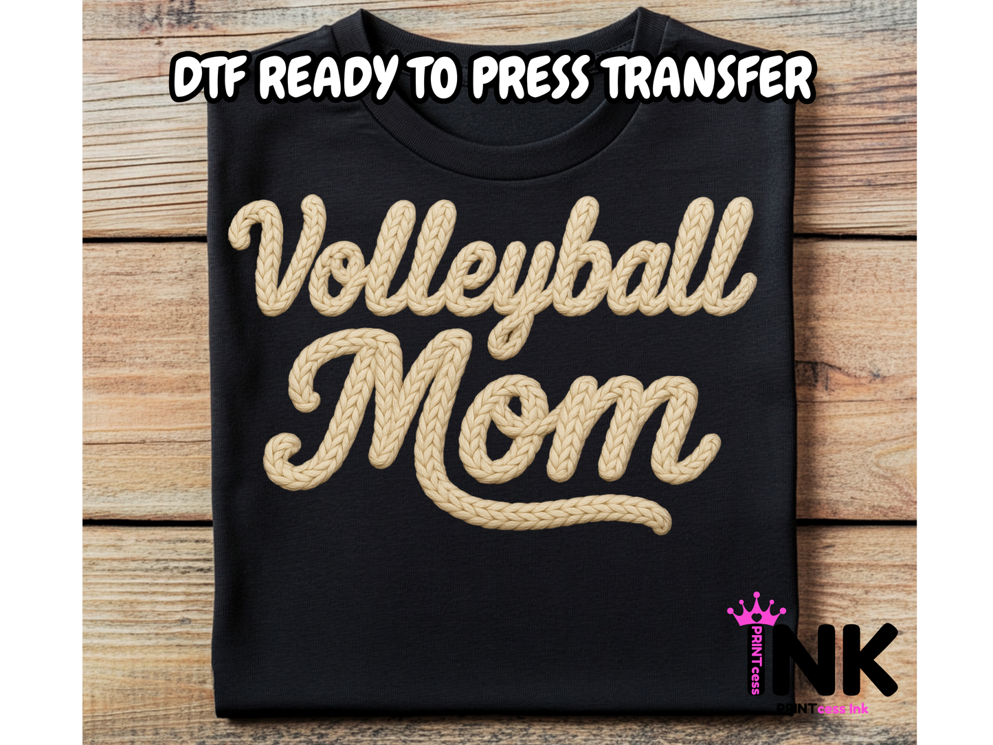 Volleyball DTF101304| DTF T-Shirt Transfer | Ready to Press | DIY Heat Transfer for Clothing, Hoodies, Sweatshirt