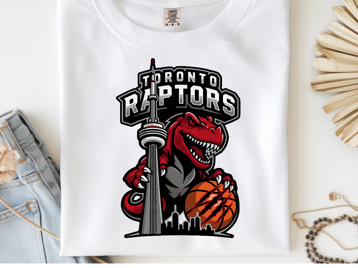 Raptors -  DTF101985- DTF T-Shirt Transfer | Ready to Press | DIY Heat Transfer for Clothing, Hoodies, Sweatshirt