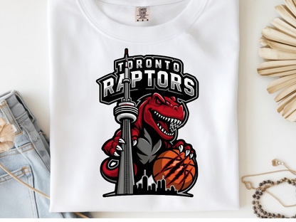 Raptors -  DTF101985- DTF T-Shirt Transfer | Ready to Press | DIY Heat Transfer for Clothing, Hoodies, Sweatshirt