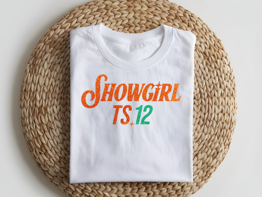 DTF T-Shirt Transfer | Ready to Press | DIY Heat Transfer for Clothing, Hoodies, Sweatshirt | Showgirl Era DTF100946