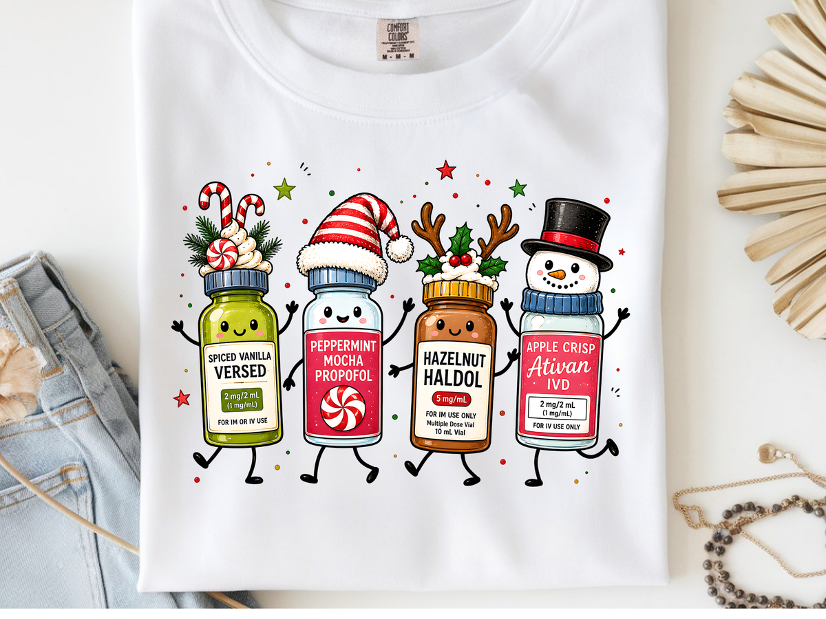 Christmas -  DTF101990- DTF T-Shirt Transfer | Ready to Press | DIY Heat Transfer for Clothing, Hoodies, Sweatshirt