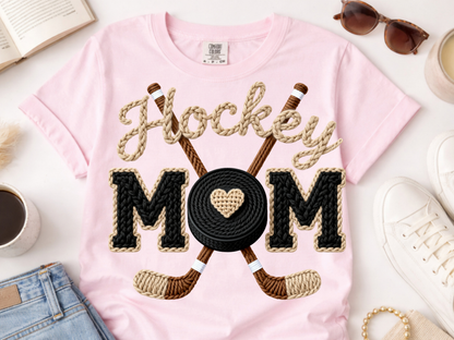 Hockey Mom -  DTF101919- DTF T-Shirt Transfer | Ready to Press | DIY Heat Transfer for Clothing, Hoodies, Sweatshirt
