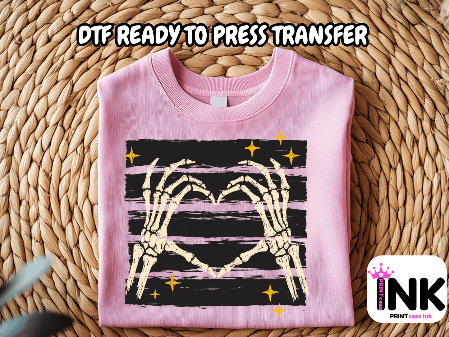 Halloween heart -  DTF101761- T-Shirt Transfer | Ready to Press | DIY Heat Transfer for Clothing, Hoodies, Sweatshirt