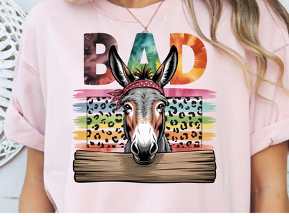 Bad ass DTF101435 DTF T-Shirt Transfer | Ready to Press | DIY Heat Transfer for Clothing, Hoodies, Sweatshirt