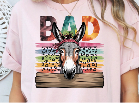 Bad ass DTF101435 DTF T-Shirt Transfer | Ready to Press | DIY Heat Transfer for Clothing, Hoodies, Sweatshirt