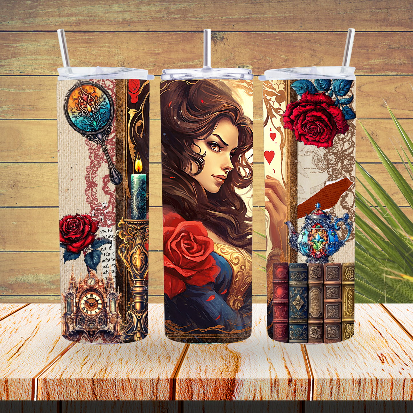 Vinyl Tumbler Wraps  - Magical Belle - TW100482