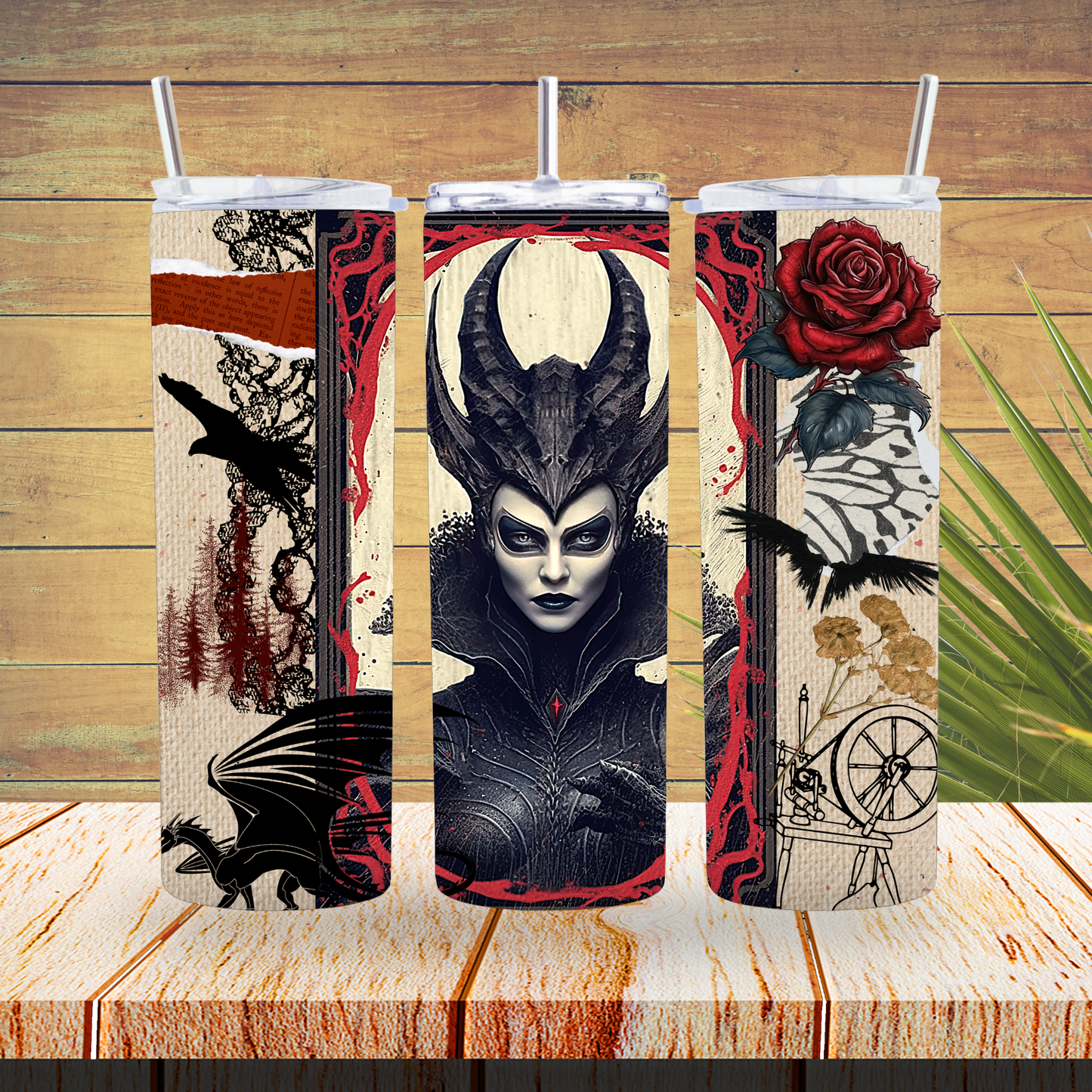 Ready to Use - Sublimation or Vinyl Tumbler Wraps  - Evil Fairy Magical- TW100488