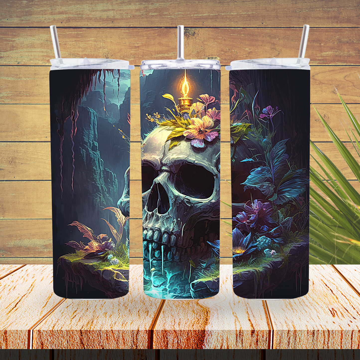 Vinyl Tumbler Wraps  - Magical Skull - TW100495