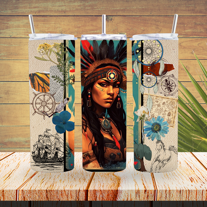 Vinyl Tumbler Wraps  - Pocahontas Magical - TW100500